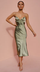 Altona Midi Dress - Olive