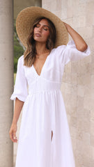 Aura Maxi Dress - White