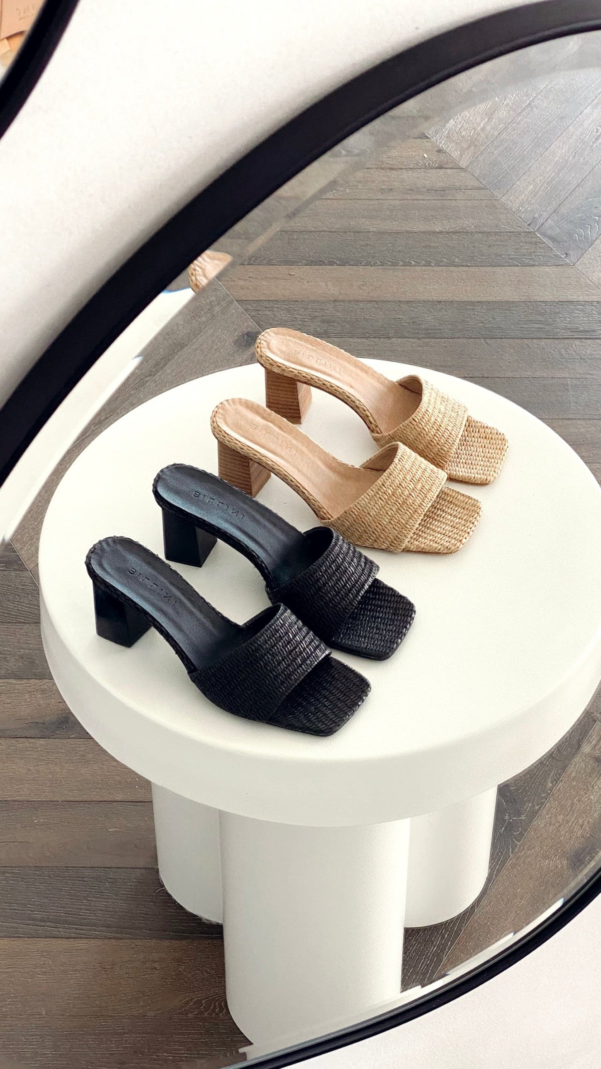 Ukko Heel - Black Raffia