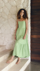 Astrid Maxi Dress - Apple Green