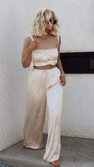 Kleo Crop Top - Champagne