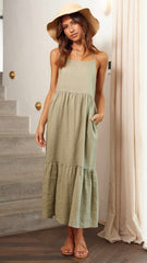 Nico Maxi Dress - Khaki