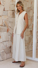 Jacoba Wide Leg Pants - Beige