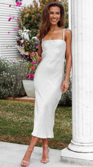 Keira Midi Dress - Pearl