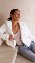 Tully Crop Jacket - White