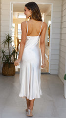 Josie Midi Dress - Champagne