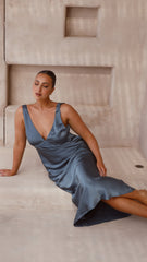 Sammie Maxi Dress - Steel Blue