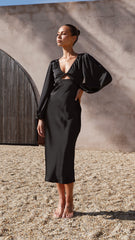 Cleo Midi Dress - Black