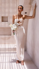 Izy Maxi Dress - Champagne