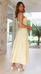 Carlita Maxi Dress - Yellow