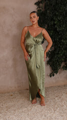 Tyra Maxi Dress - Olive