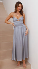 Elle Maxi Dress - Steel Blue
