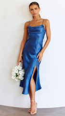 Celina Midi Dress - Navy