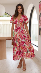 Blaire Midi Dress - Alannah Print