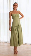 Tami Midi Dress - Pistachio