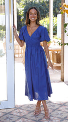Fiore Maxi Dress - Cobalt Blue