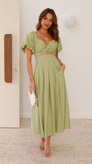 Christina Maxi Dress - Olive
