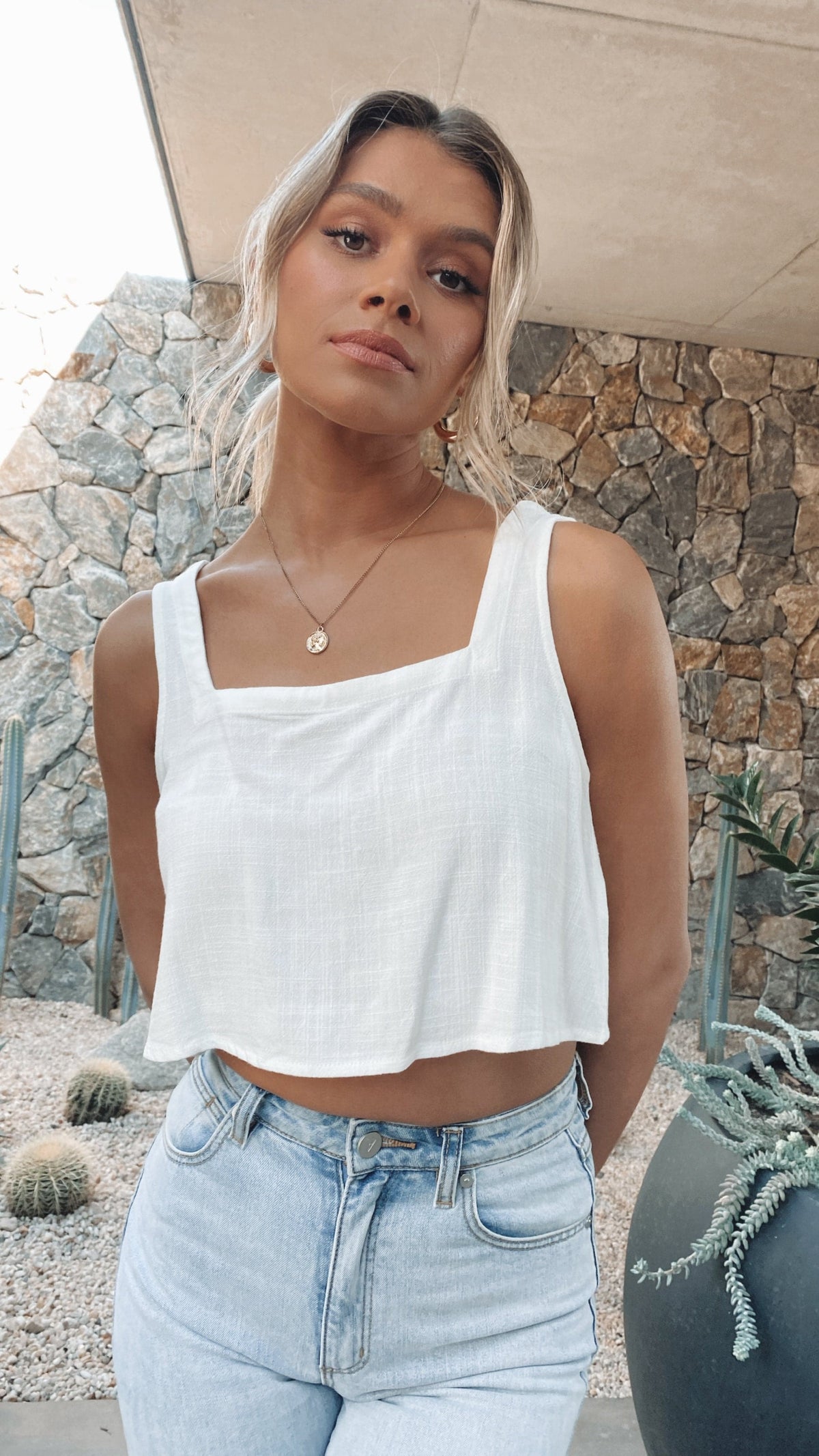 Orabella Crop Top - White