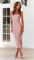 Keira Midi Dress - Pink