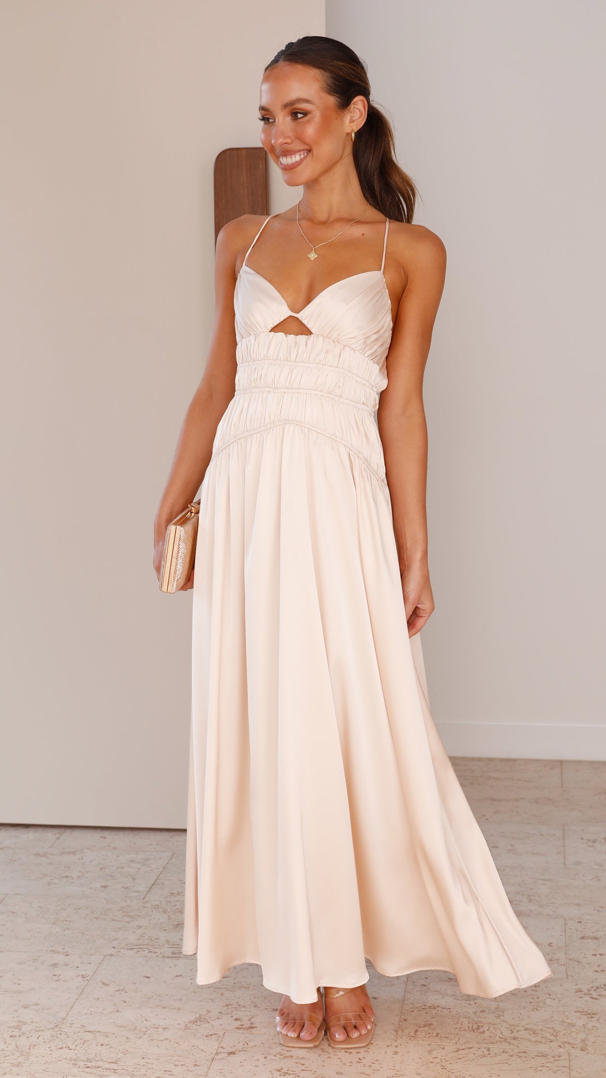 Elle Maxi Dress - Champagne