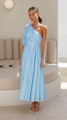 Erica Midi Dress - Blue