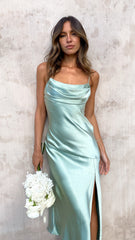 Celina Midi Dress - Sage