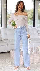 Natalia Knit Top - Oatmeal