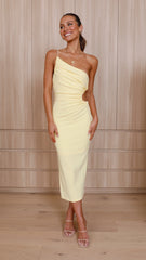 Reed Midi Dress - Yellow