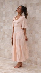 Michella Maxi Dress - Peach