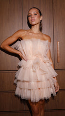 Carrie Mini Dress - Champagne