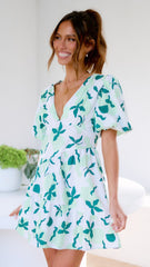 Julie Mini Dress - Green