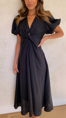 Blaire Midi Dress - Black