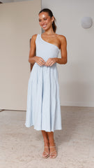 Mia Midi Dress - Blue