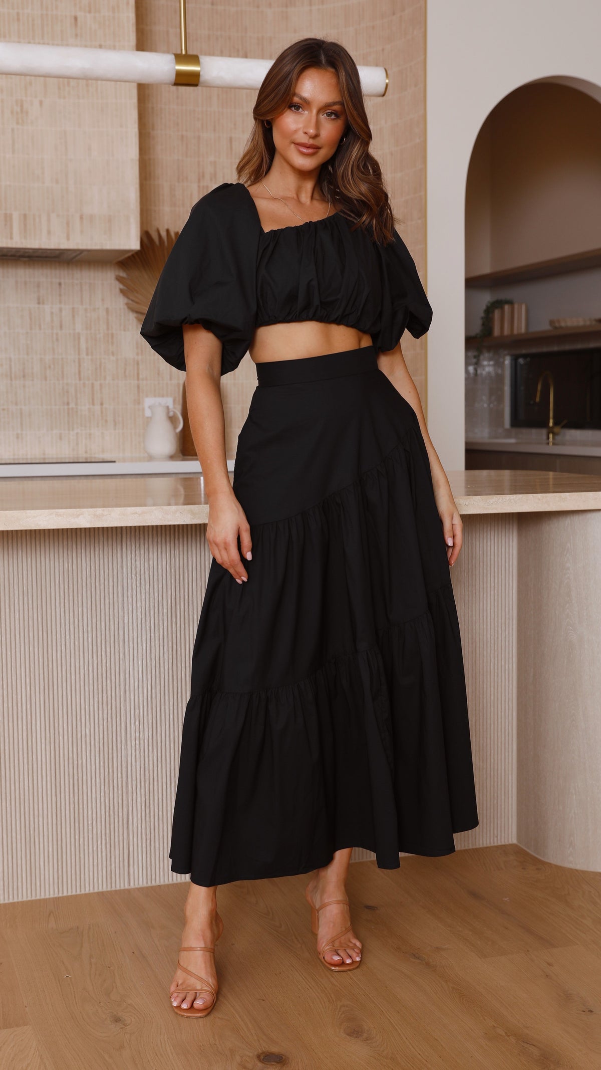 Jenni Maxi Skirt - Black
