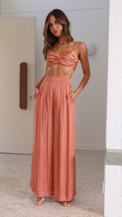 Anna Top and Pant Set - Peach