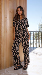 Montana Pants - Black/Brown