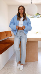 Cody Puffer Jacket - Cornflower Blue