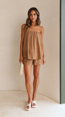 Colombia Top - Walnut