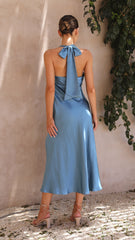 Sian Maxi Dress - Steel Blue