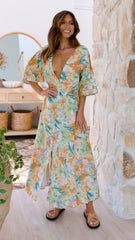 Marcy Maxi Dress - Wildflowers Print