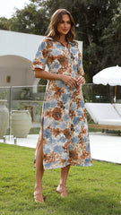 Franca Midi Dress - Poppy Floral