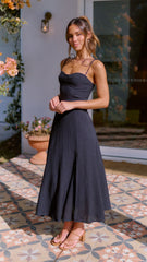 Kerstie Midi Dress - Black