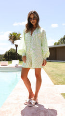 Olga Romper - Isadora Print