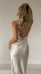 Keira Midi Dress - Champagne