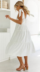 Carla Midi Dress - White