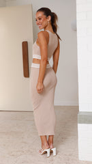 Jaella Midi Dress - Beige