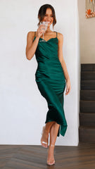 Monte Midi Dress - Emerald