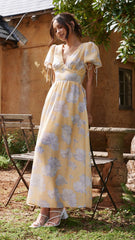 Sarai Maxi Dress - Yellow Floral