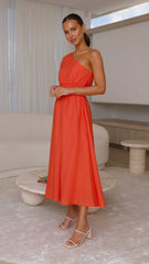 Erica Midi Dress - Melon