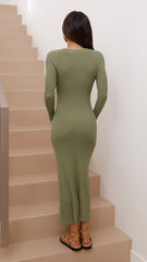 Natural Habitat Maxi Dress - Sage